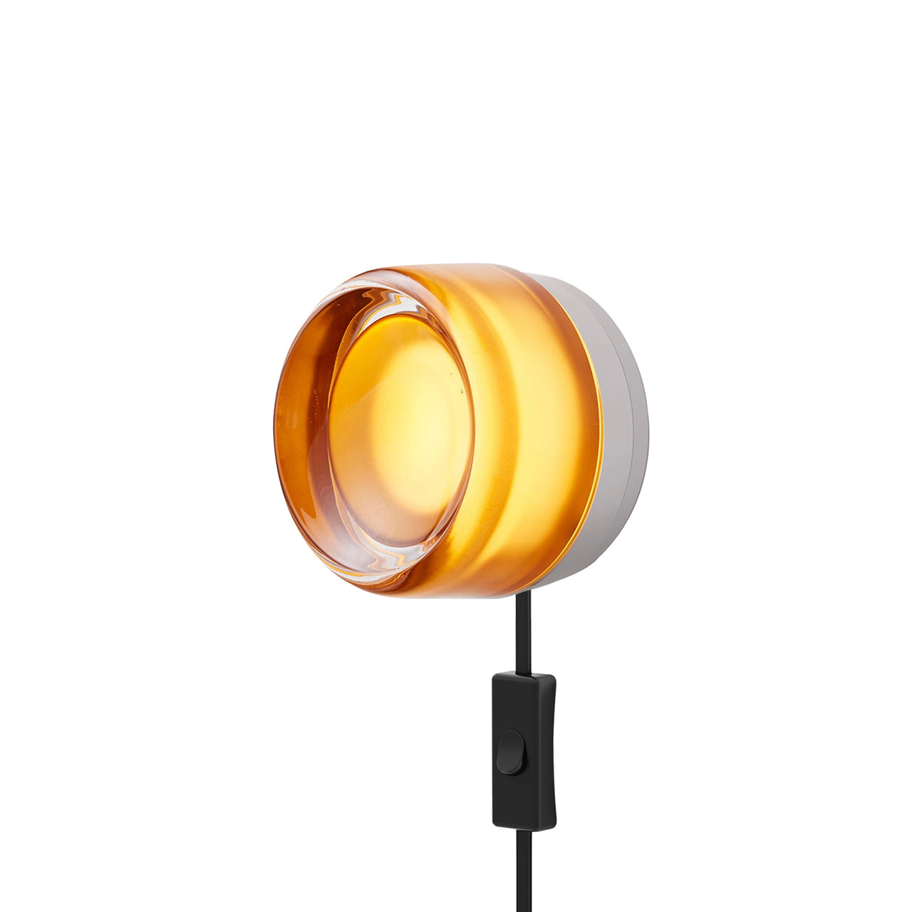 Dimple Corded: Amber Glass + Natural Anodized