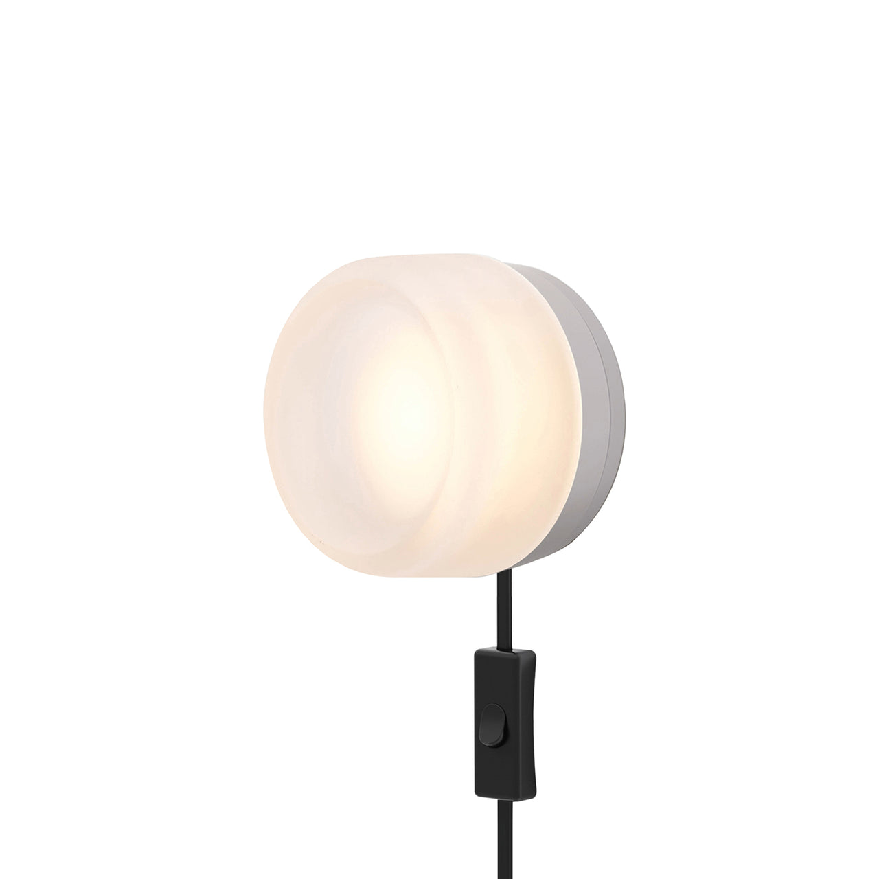 Dimple Corded: Frosted Glass + Natural Anodized