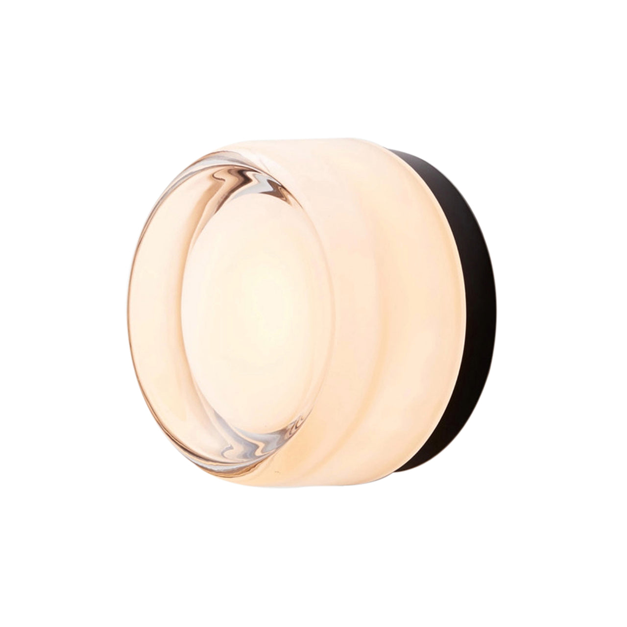 Dimple Sconce: White Interior + Black Anodized