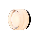 Dimple Sconce: White Interior + Black Anodized