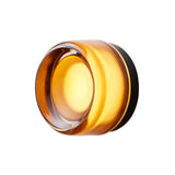Dimple Sconce: Amber Glass + Black Anodized