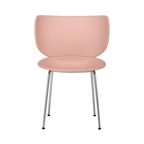Hana Chair: Set + Chrome + Dusty Pink