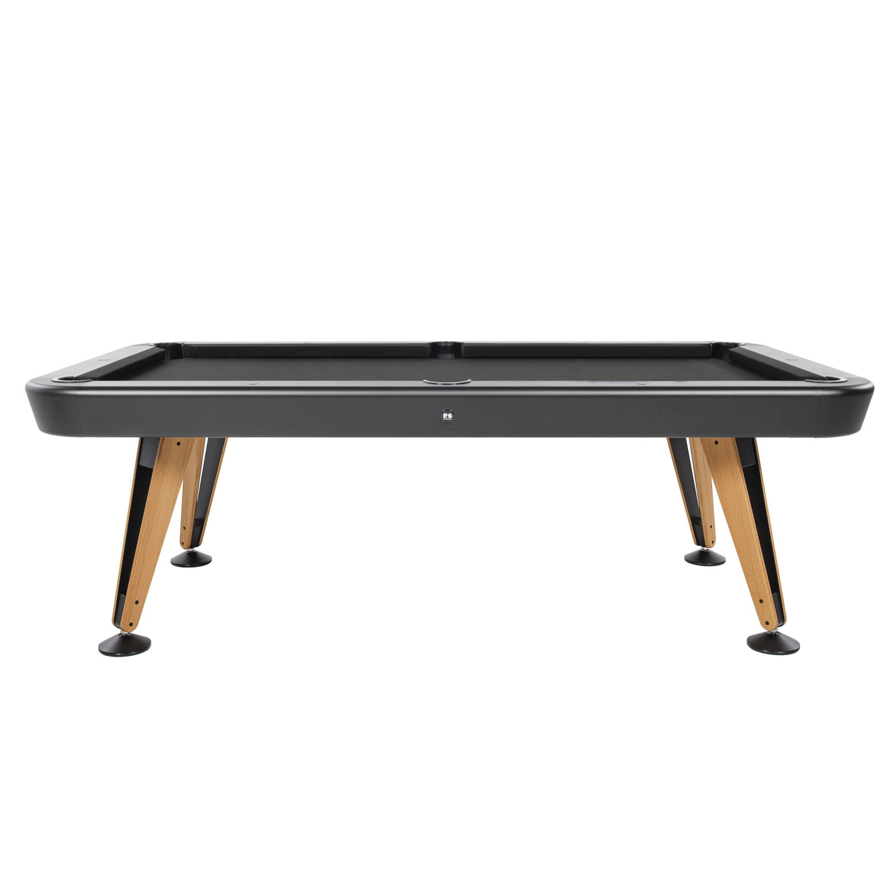 Diagonal Outdoor Pool Table:8 Feet + Black + Carbon