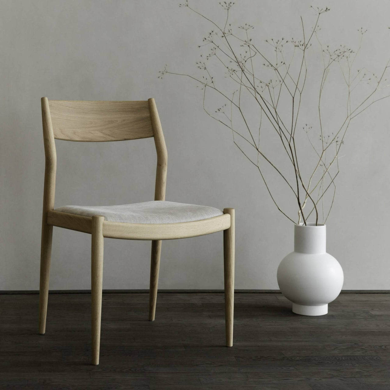 Kinuta Side Chair N-DC02: Upholstered