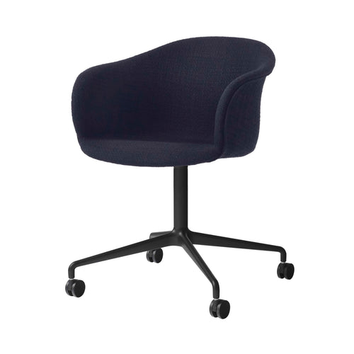 Elefy Chair JH37: Swivel Base + Castors + Black