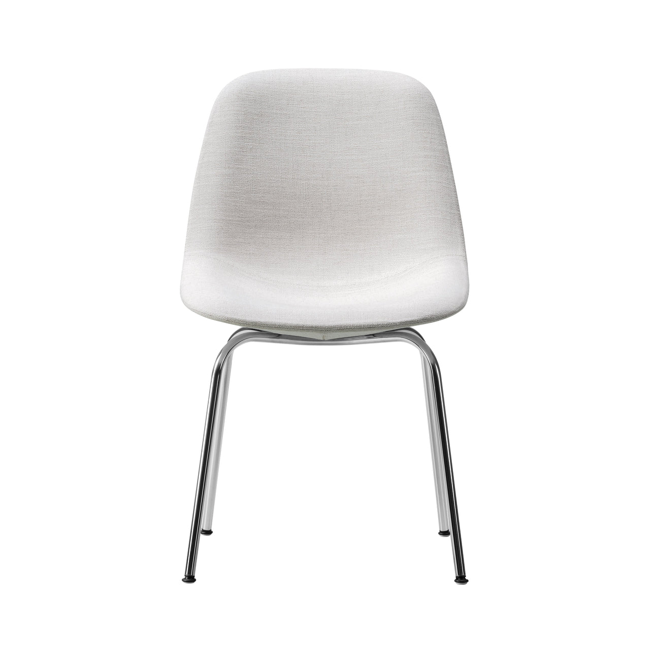 Eyes 4 Leg Tube Base Chair: Without Buttons + Stainless Steel