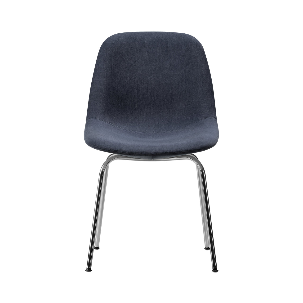 Eyes 4 Leg Tube Base Chair: Without Buttons + Stainless Steel