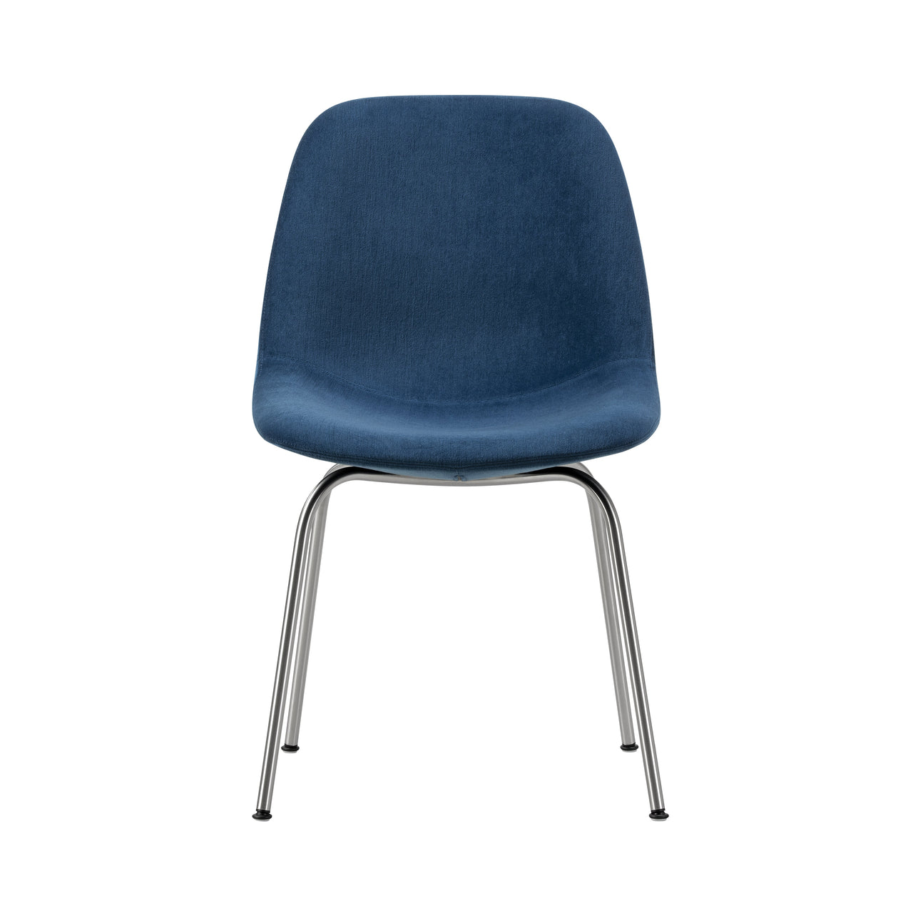 Eyes 4 Leg Tube Base Chair: Without Buttons + Stainless Steel