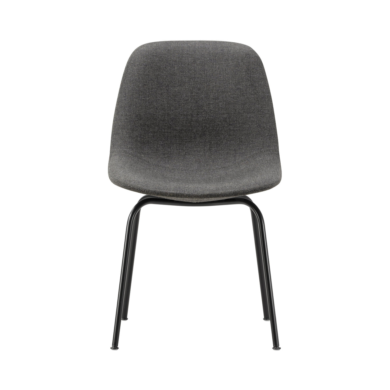 Eyes 4 Leg Tube Base Chair: Without Buttons + Black