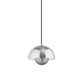 FlowerPot VP1 Pendant: Chrome-Plated + Black