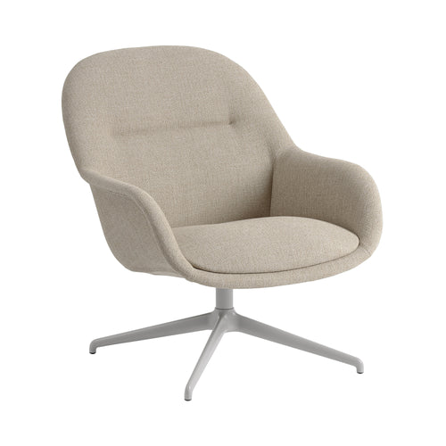 Fiber Lounge Armchair: Swivel Base + Ecriture 240