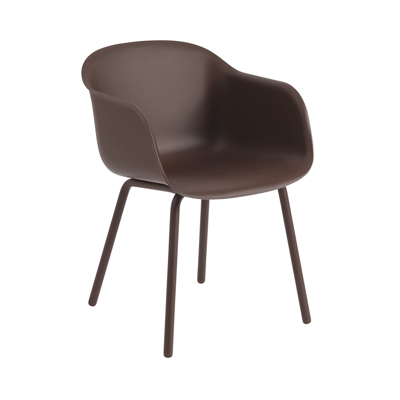 Fiber Outdoor Armchair: Brown Red + Without Drain Holes