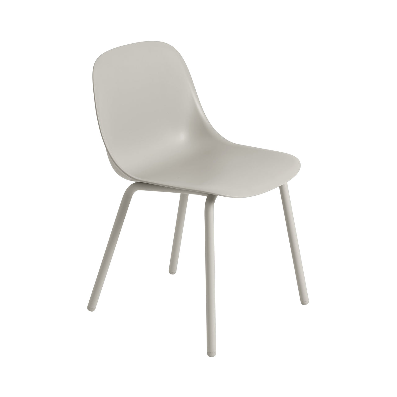 Fiber Outdoor Side Chair: Grey + Without Drain Holes