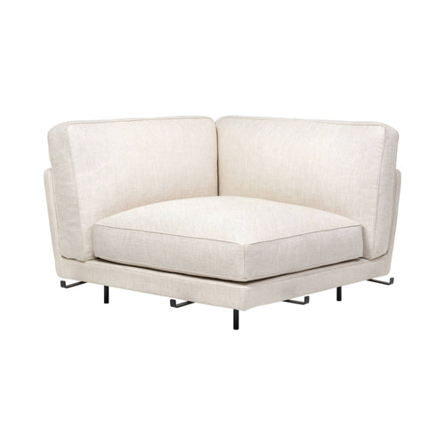 Flaneur 1 Seater Module: Corner + Black Matt