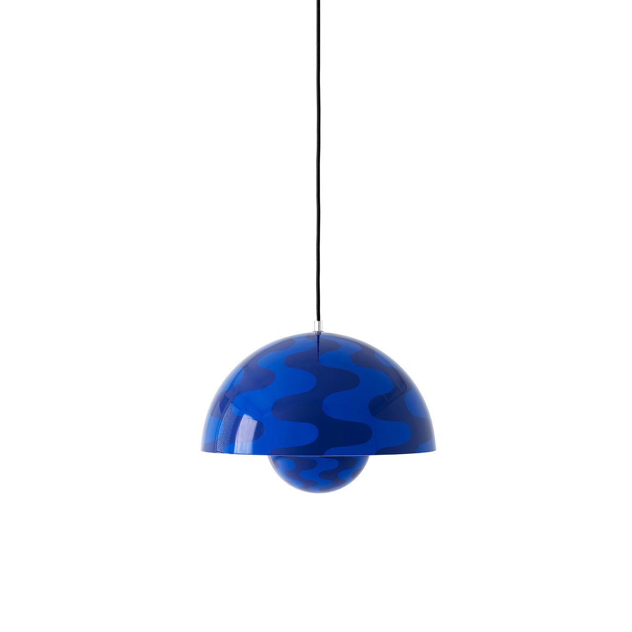Big Flowerpot VP2 Pendant: Cobalt Blue + Twilight Blue + Black