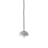 Flowerpot Pendant VP10: Chrome-Plated + Black