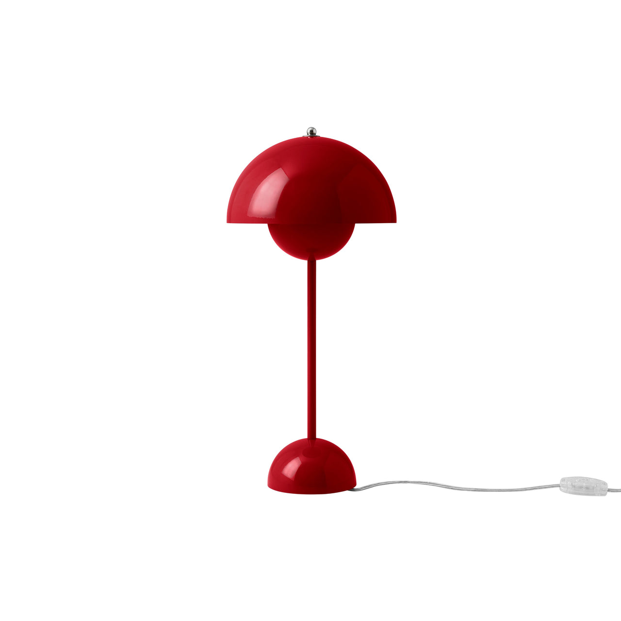 Flowerpot VP3 Table Lamp: Vermilion Red