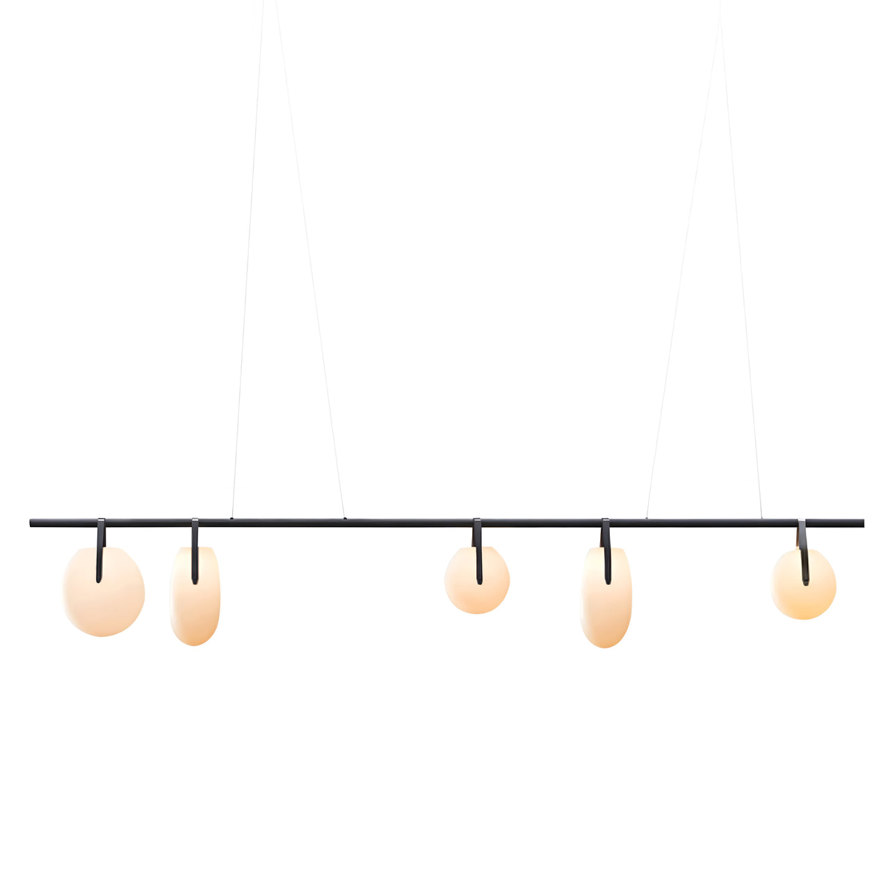 Gala 114 Chandelier: Asymmetrical Mixed Globes