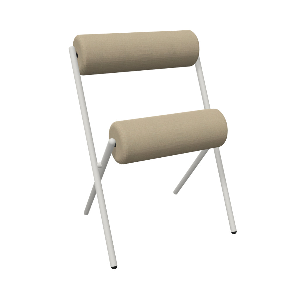 Roll Stacking Chair: Gris Seda Matt Lacquered
