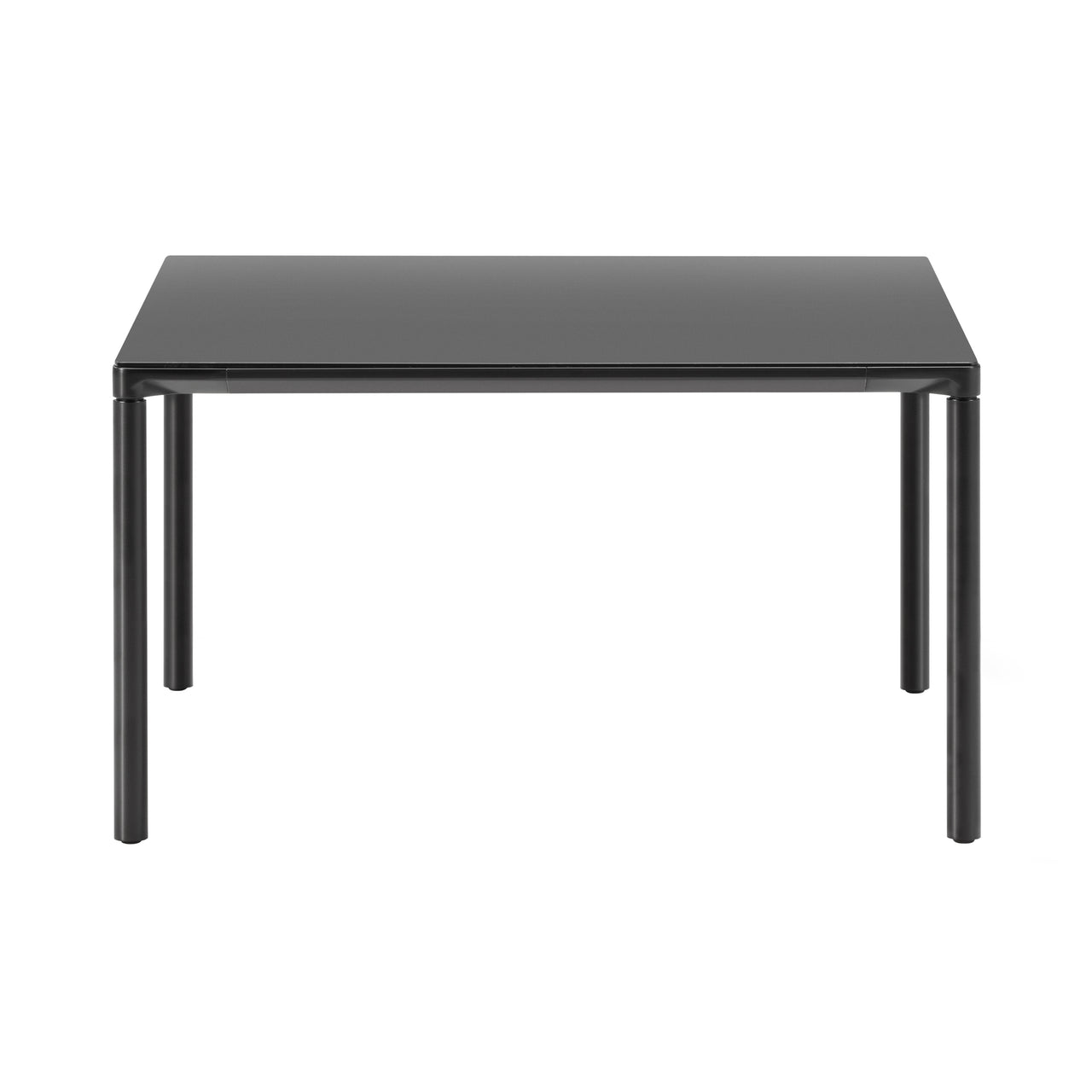Piloti Alu Table: Square + High + Black + Black
