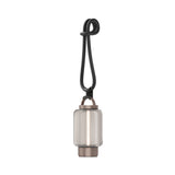 Qu Hanging Light: Bright Bronze + Amber Glass