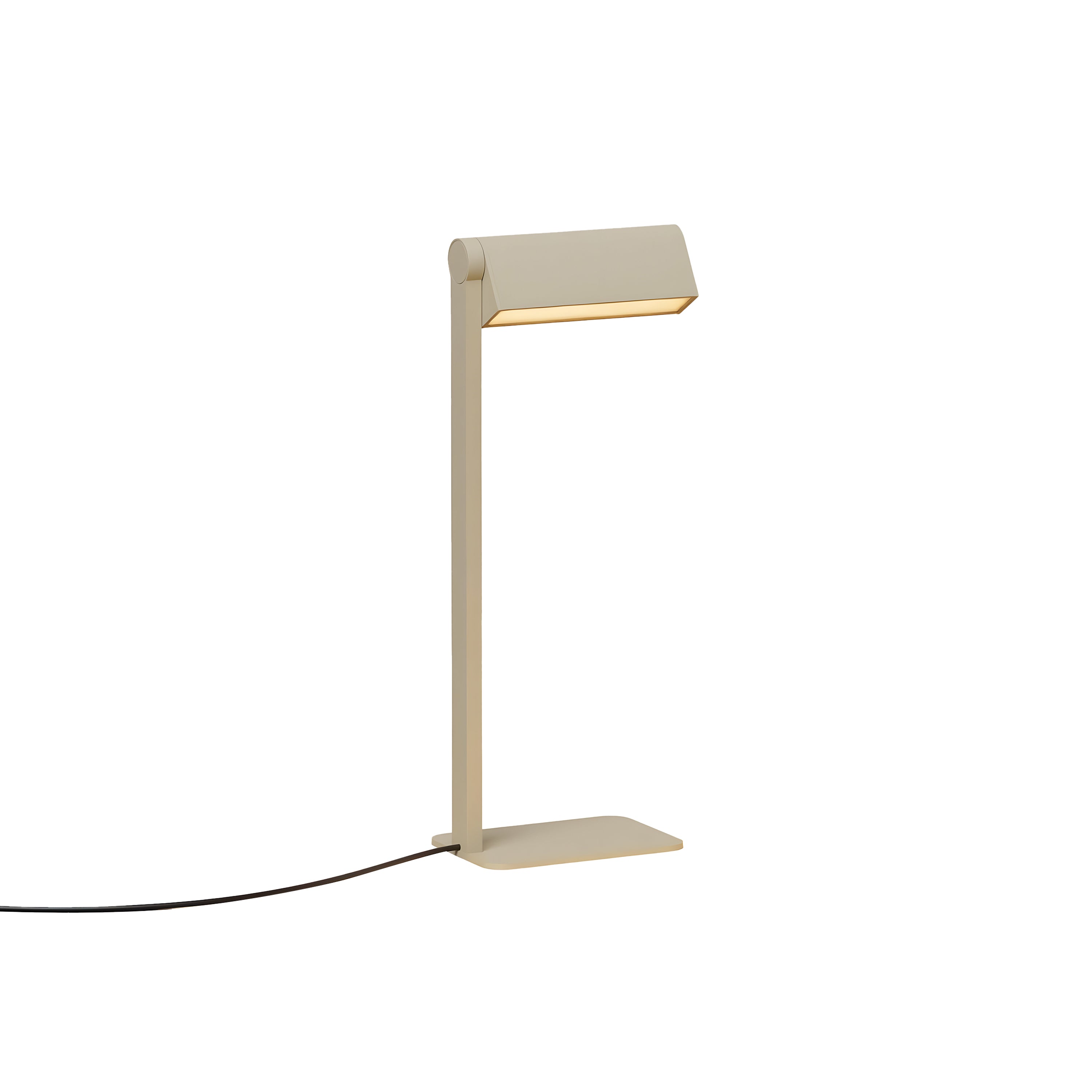 Ipoli 09 Single Table Lamp: Textured Beige + Softwire