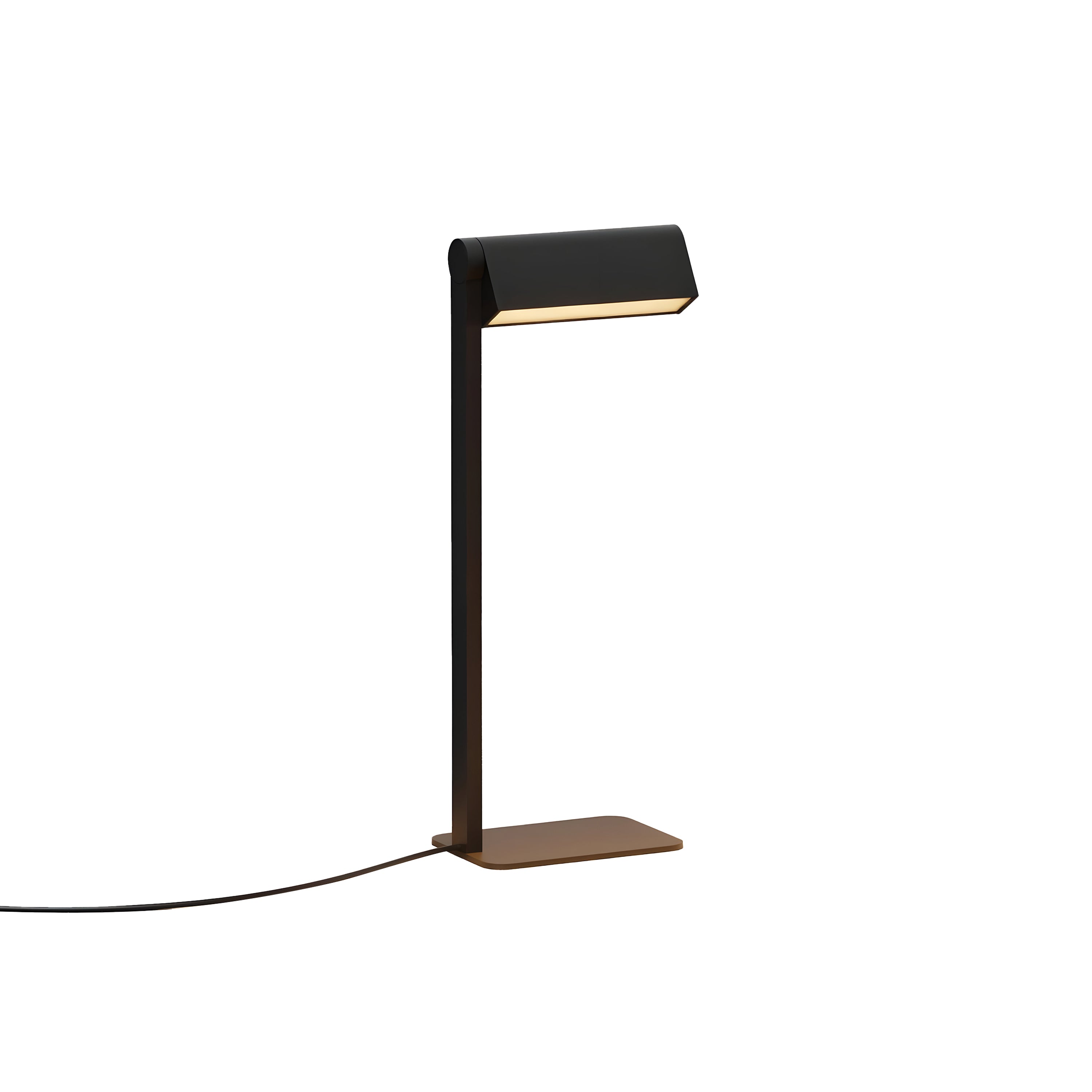 Ipoli 09 Single Table Lamp: Textured Black + Softwire
