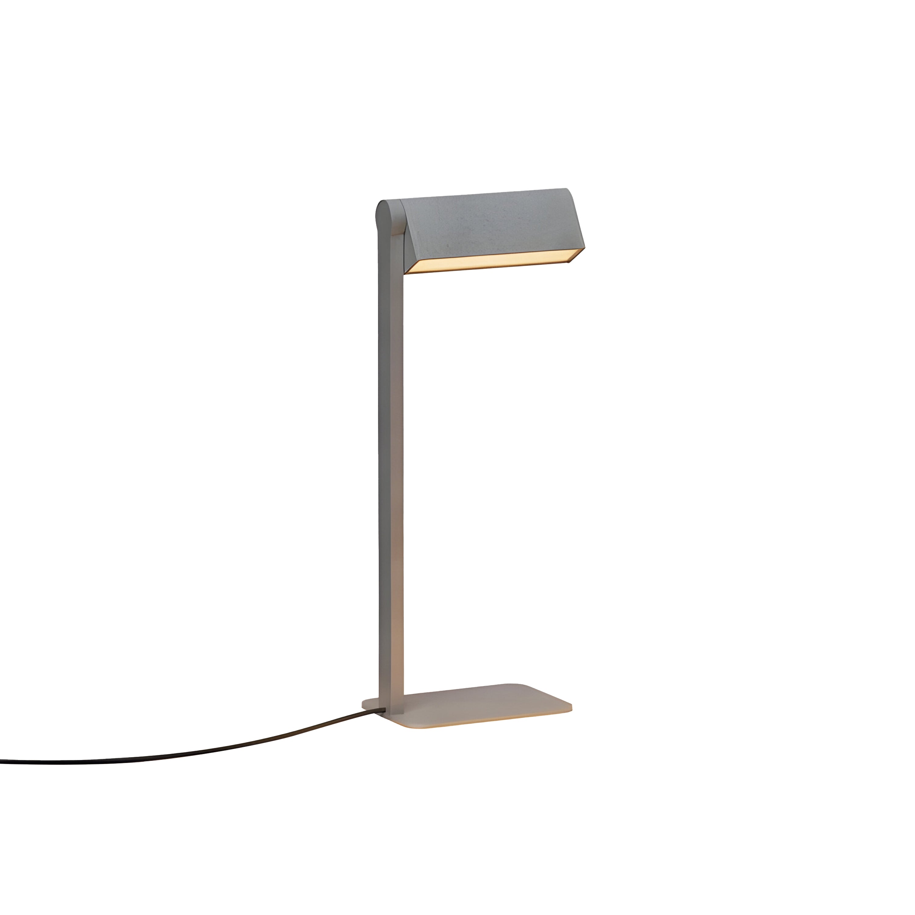 Ipoli 09 Single Table Lamp: Tumbled Aluminum + Softwire