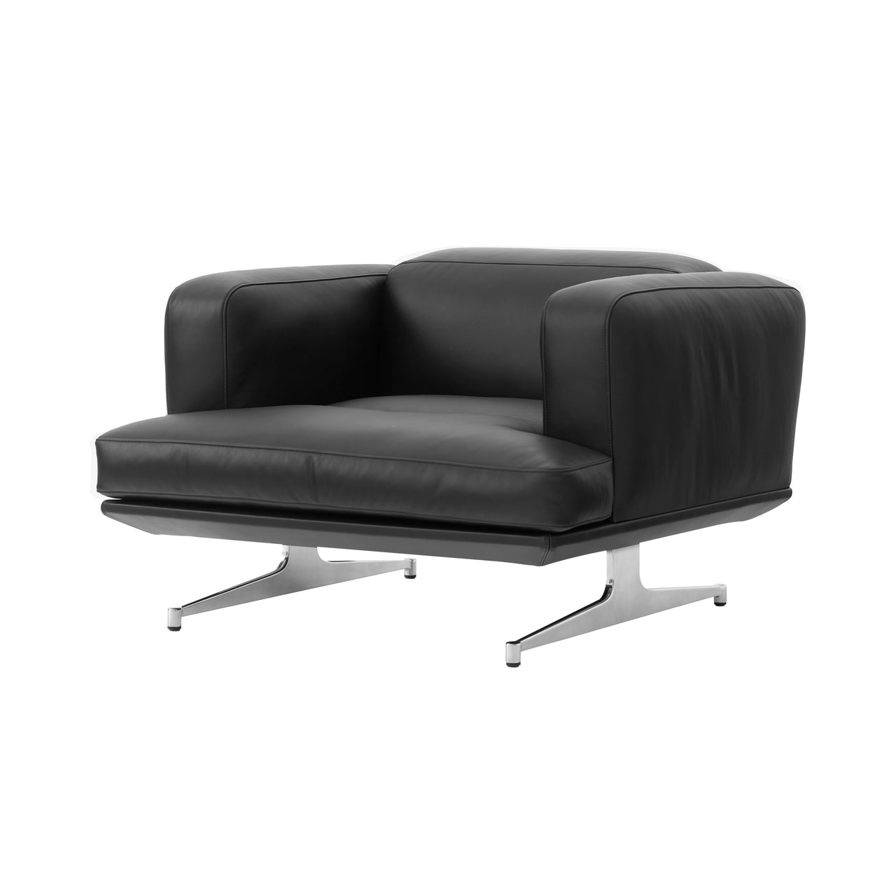 Inland Chair AV21: Polished Aluminum