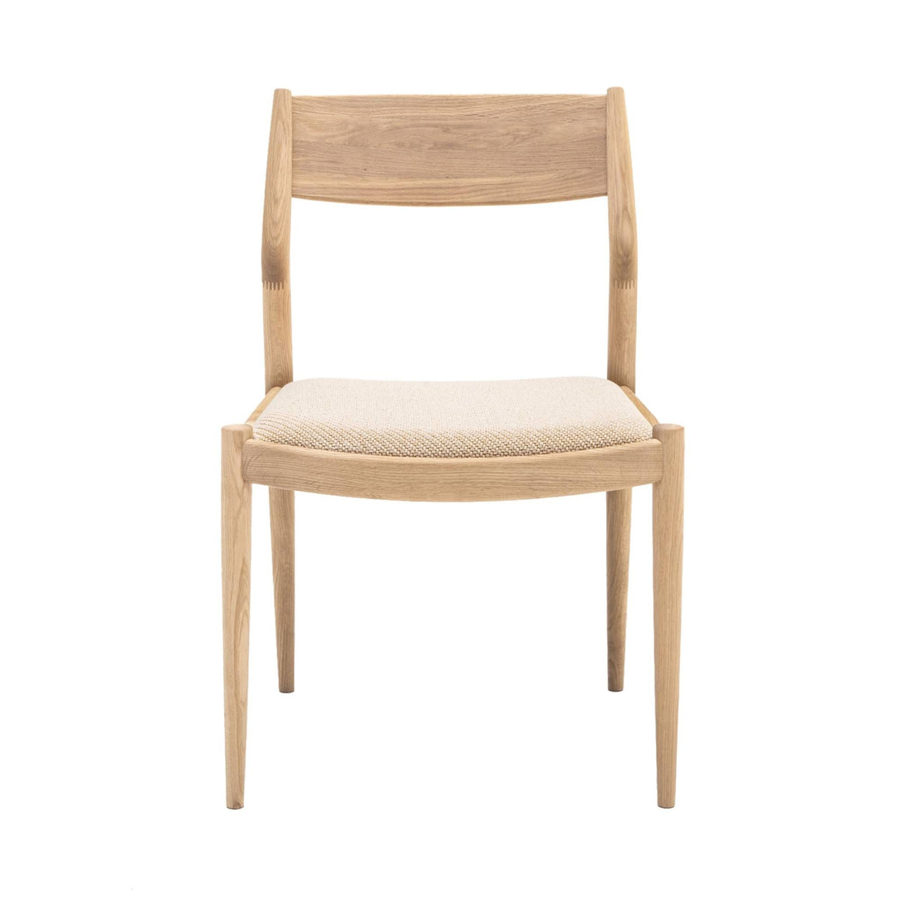 Kinuta Side Chair N-DC02: Upholstered: Oak