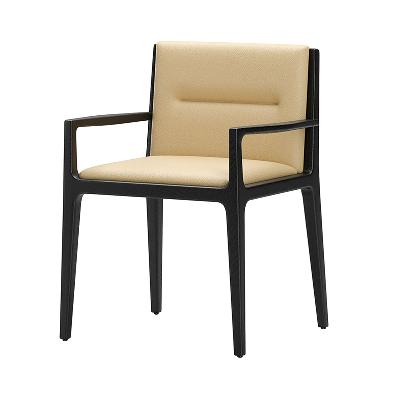 Jona Dining Armchair: Black Oak