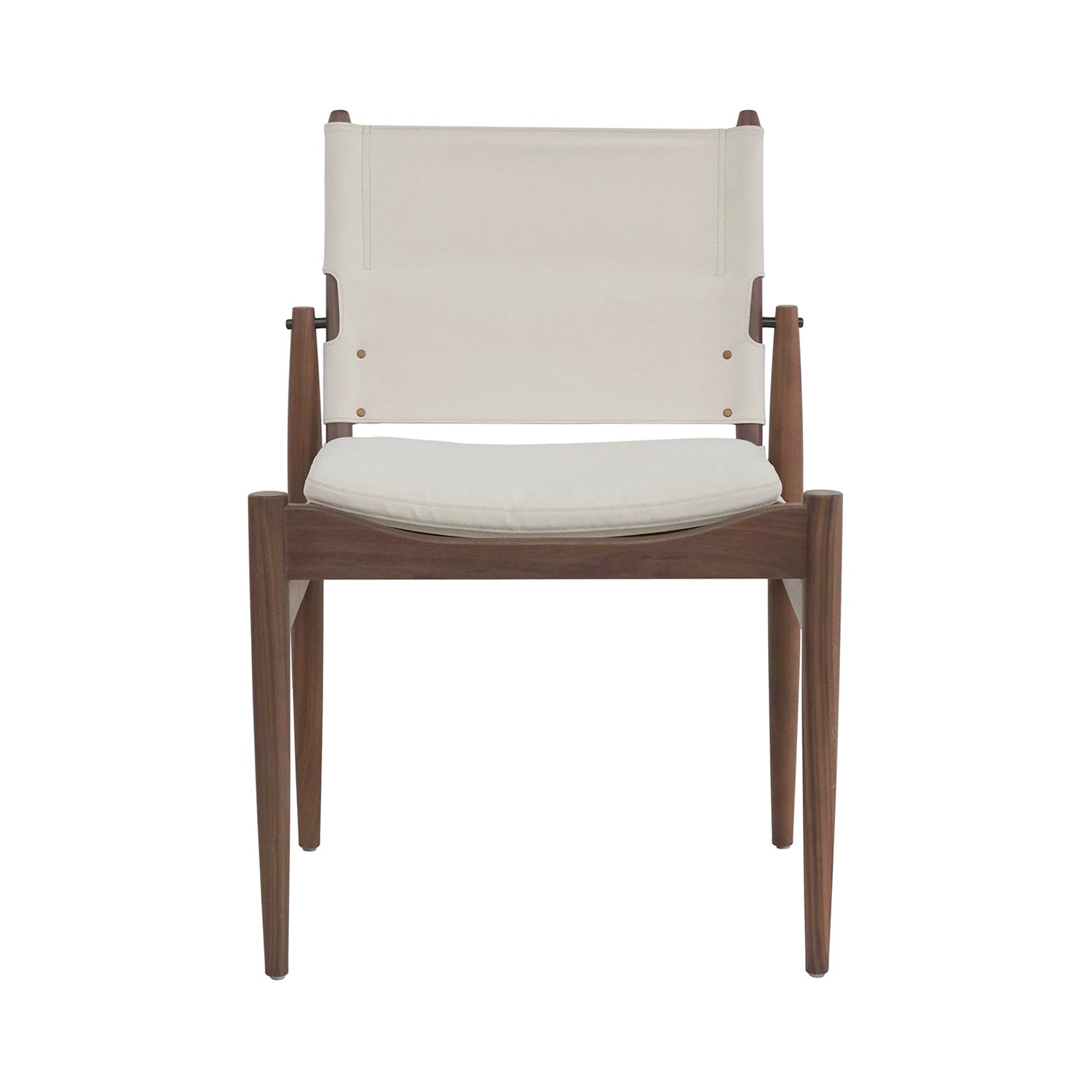 Journey Dining Chair: Canvas + Soaped  Walnut + Natural