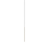 Thin Vertical Suspension Light: Small + 1 Segment + Satin Brass