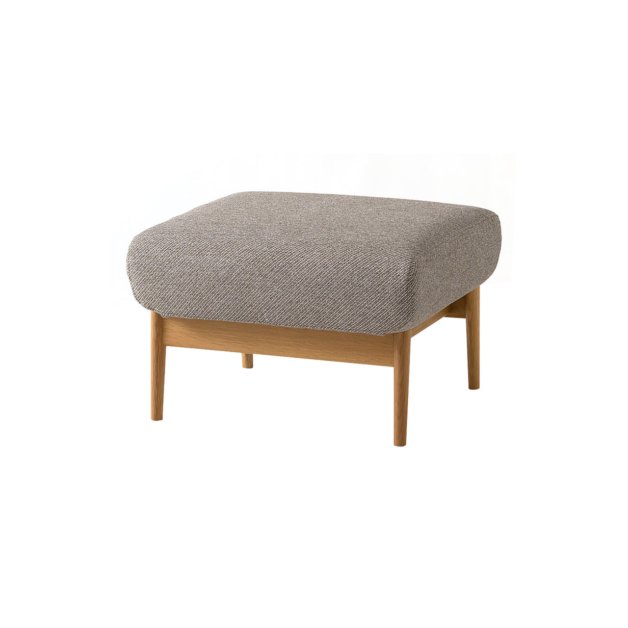 Seoto-EX Ottoman: White Oak