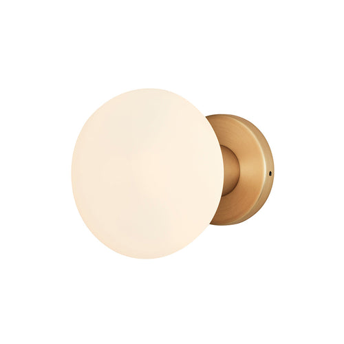 Lochan Wall Light: Anodised Brass + With Oval Bulb