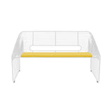 Love Seat: White + With Yellow Seat Pad