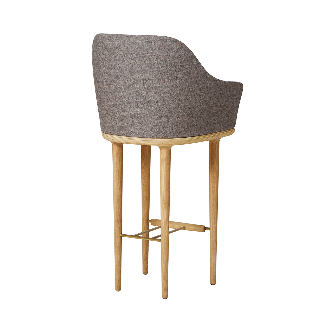 Lunar Bar Chair: Natural Oak