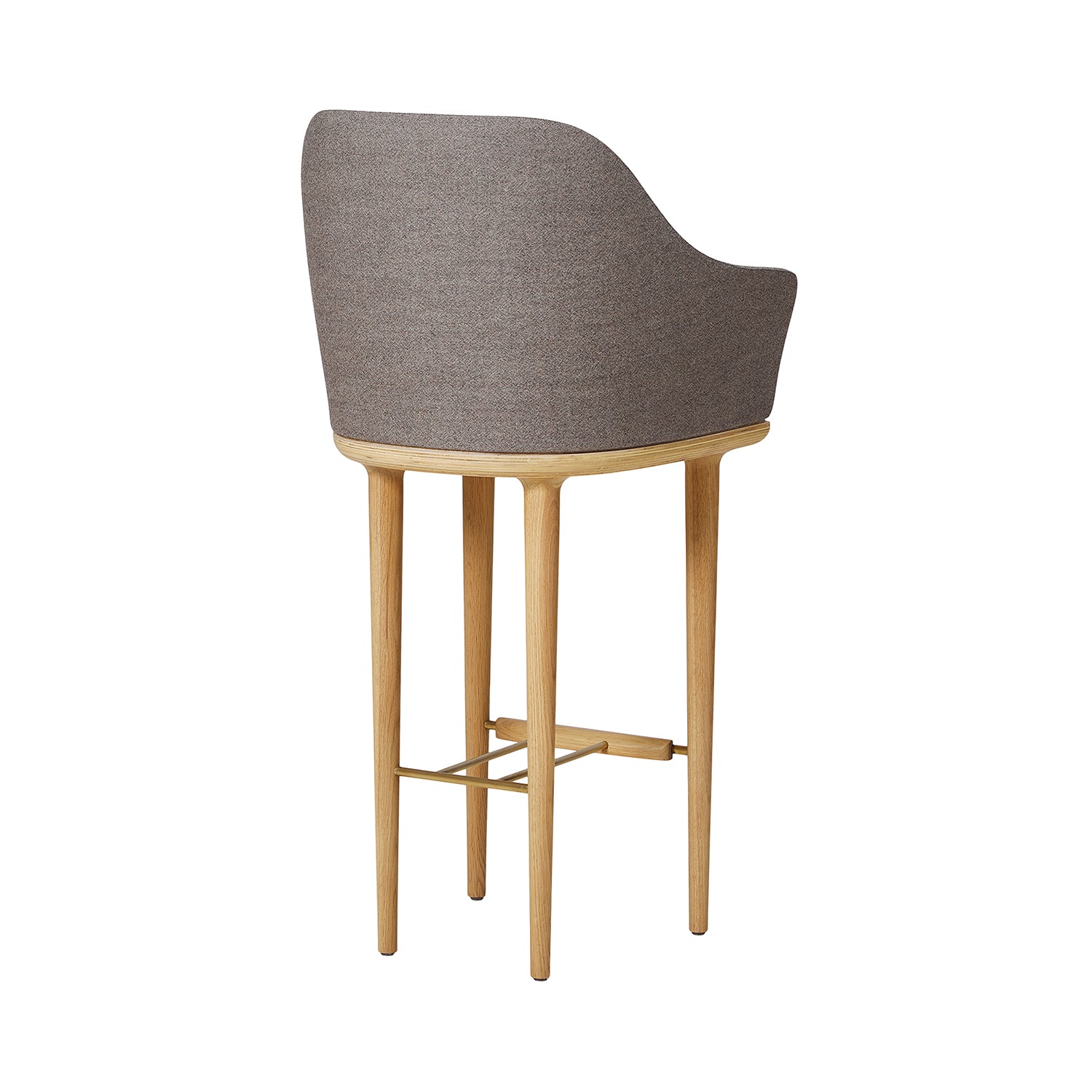 Lunar Bar Chair: Natural Oak