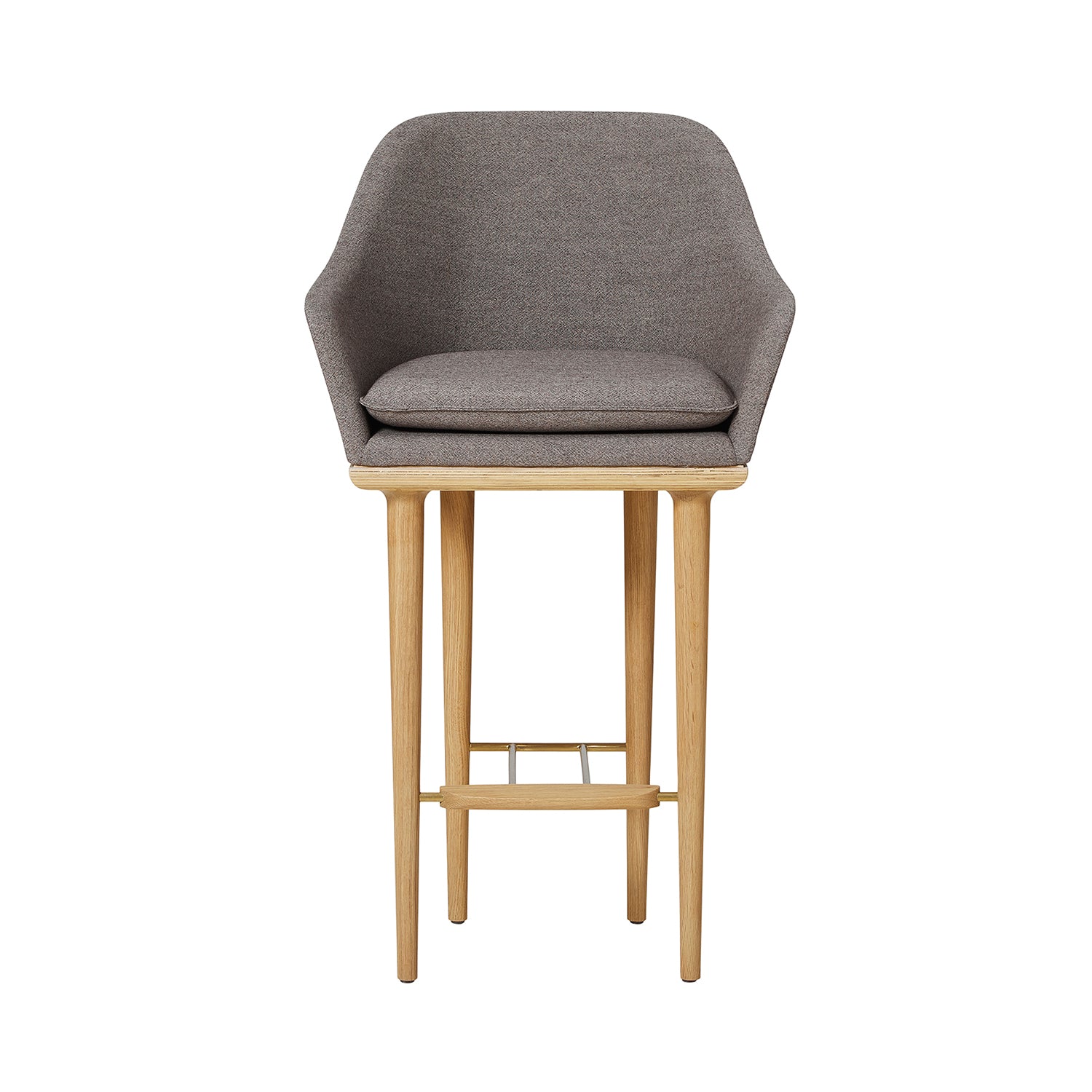 Lunar Bar Chair: Natural Oak