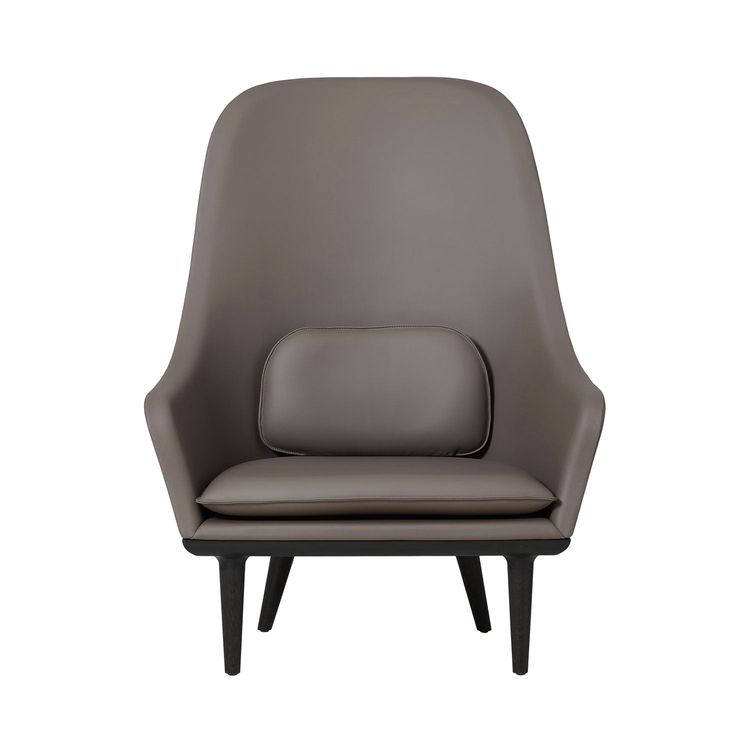 Lunar Highback Lounge Chair: Oynx Oak