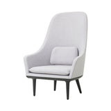 Lunar Highback Lounge Chair: Black Oak