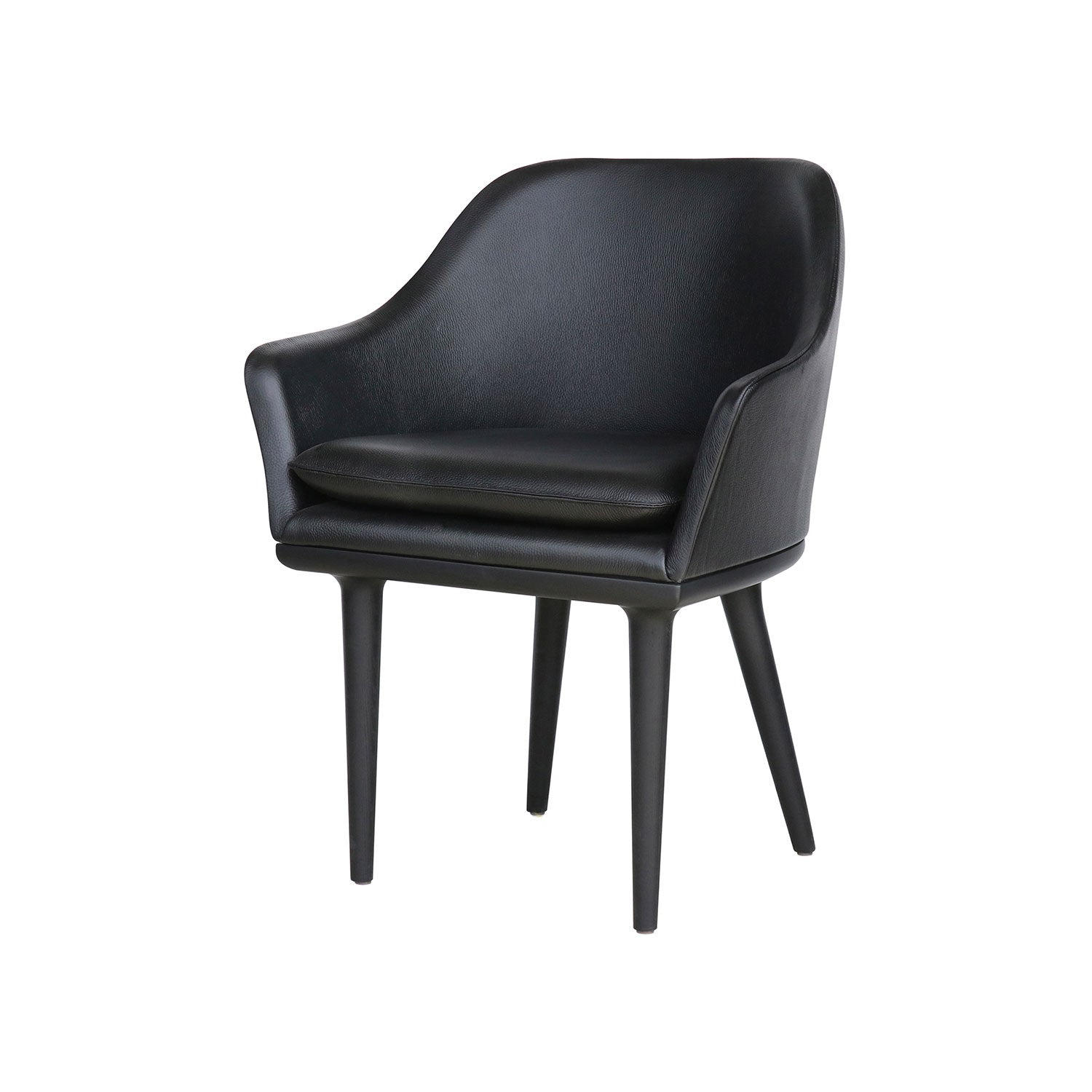 Lunar Dining Chair: Small + Black Oak