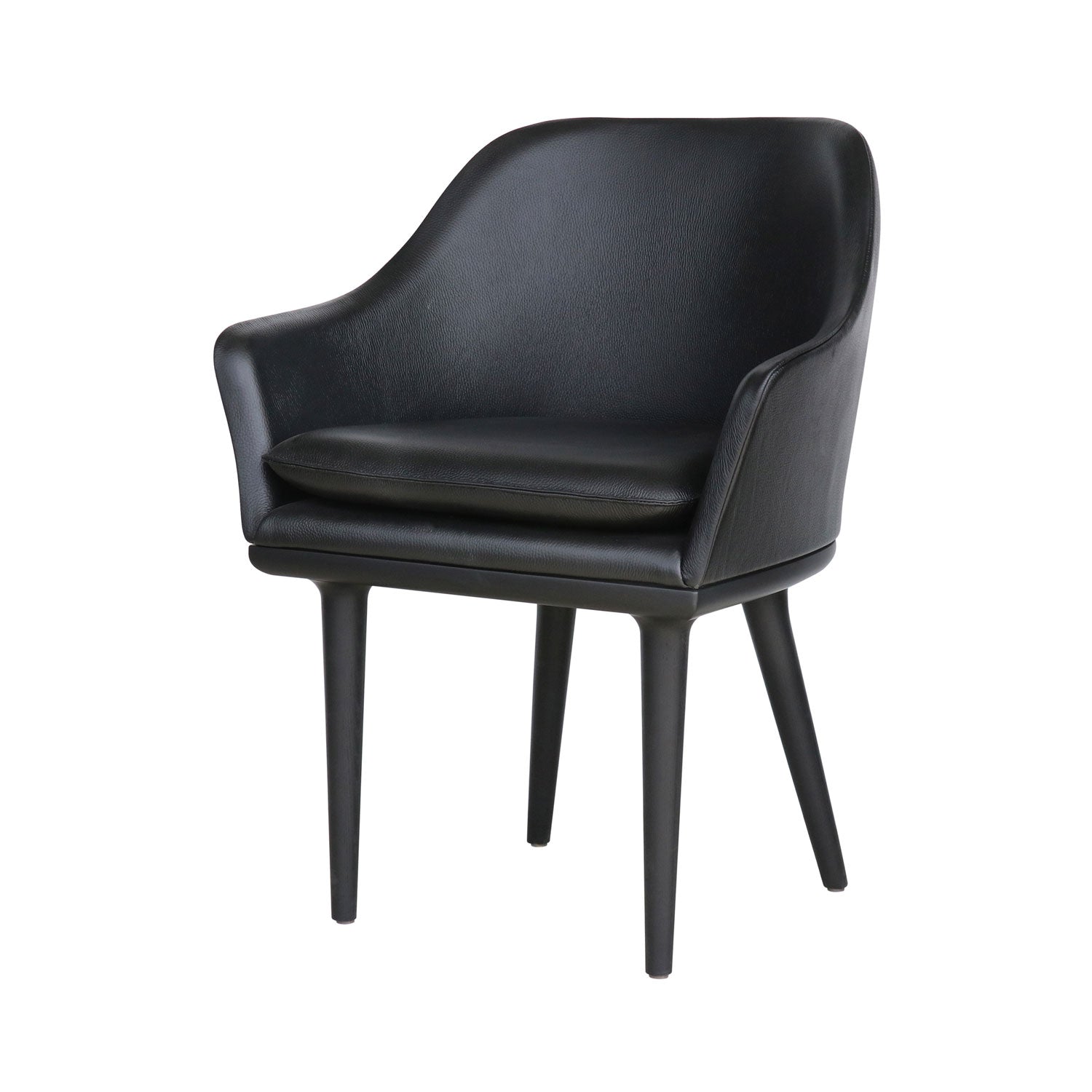 Lunar Dining Chair: Large + Black Oak