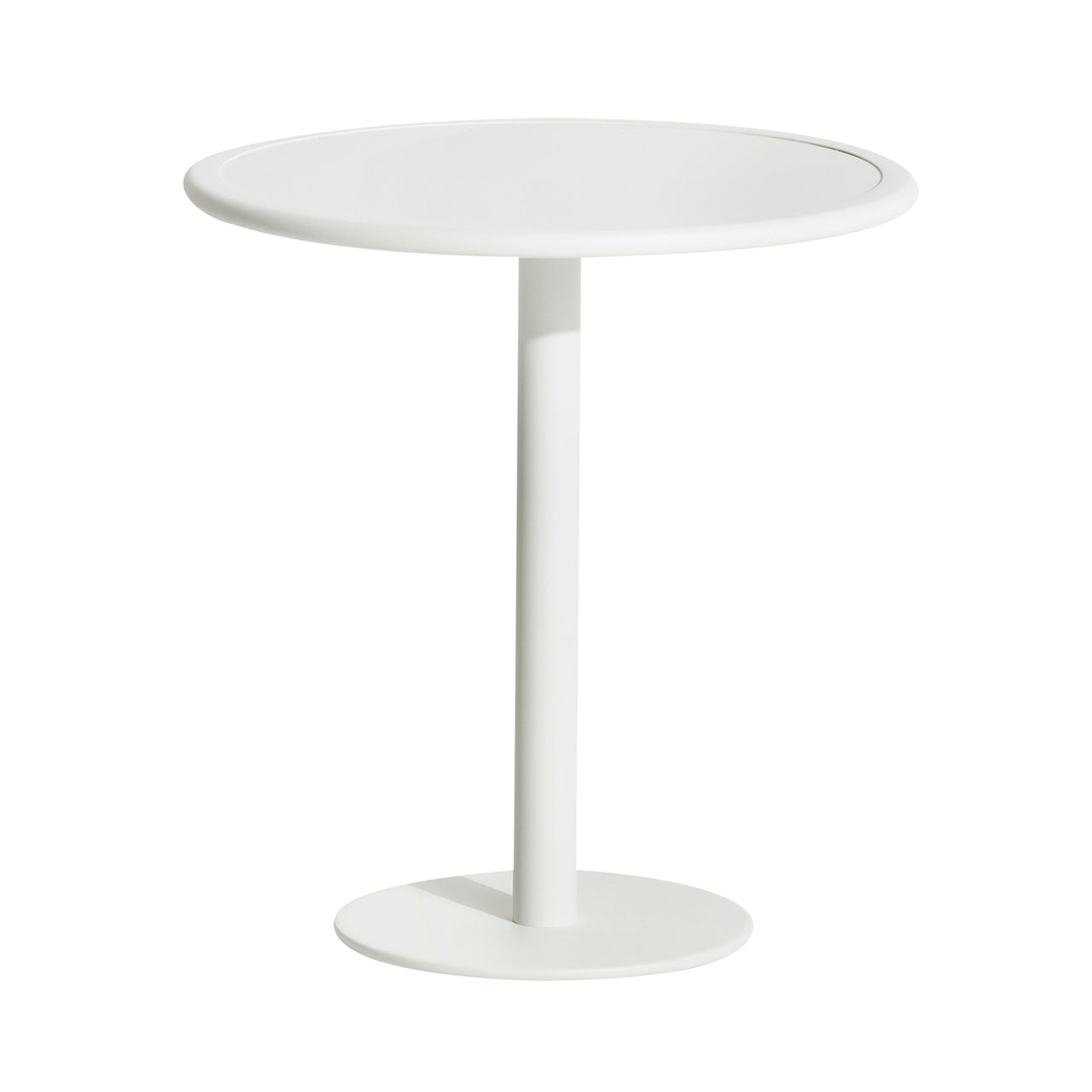 Week-End Bistro Table: Round + White