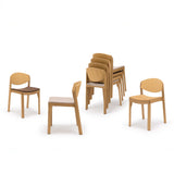 Mauro Stacking Chair: Upholstered