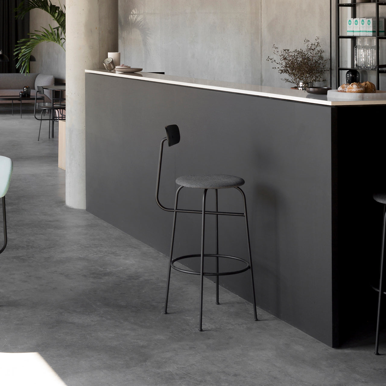 Afteroom Bar + Counter Chair: Seat Upholstered