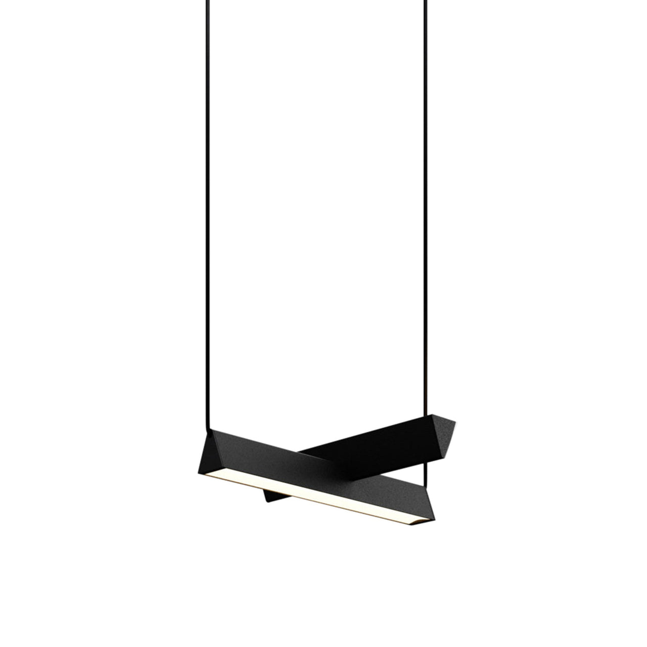 Mile 02 Suspension Lamp: Textured Black