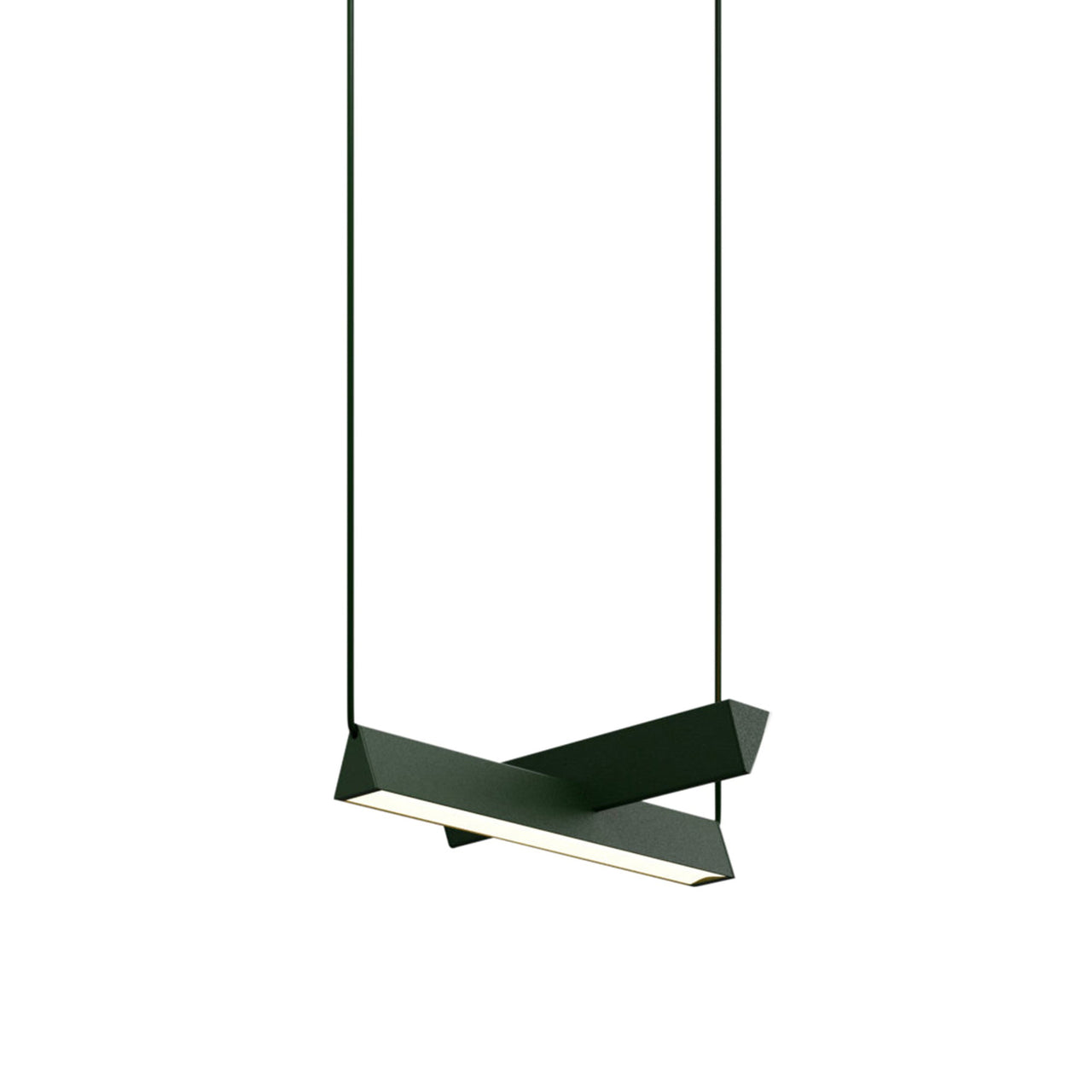 Mile 02 Suspension Lamp: Textured Green