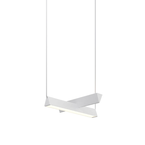 Mile 02 Suspension Lamp: Textured White