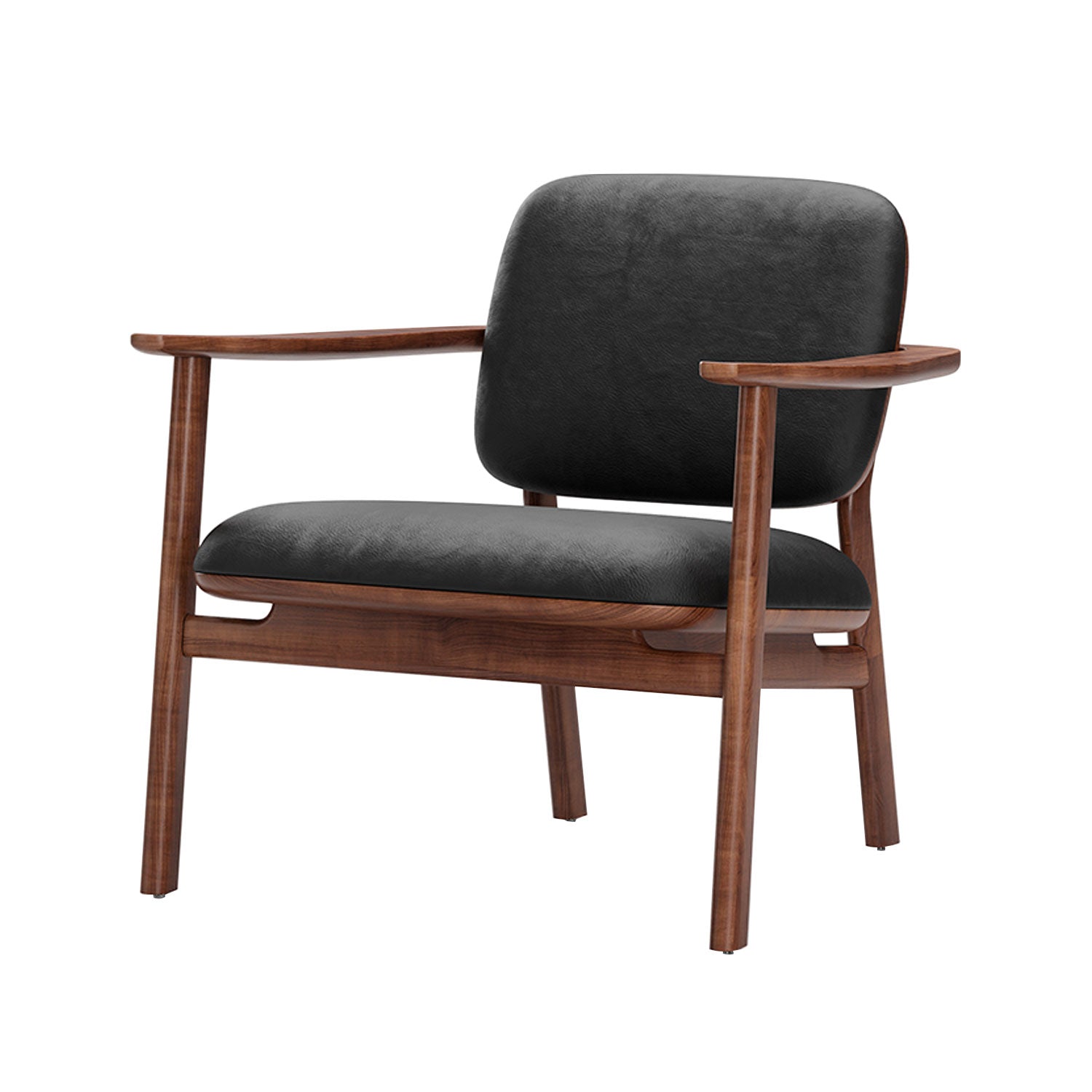 Marea Lounge Chair: Natural Walnut
